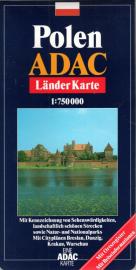 ADAC LänderKarte Polen 1 : 750.000