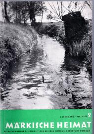 Märkische Heimat. Heimatkundliche Zeitschrift der Bezirke Cottbus, Frankfurt, Potsdam 6.Jg. 1962, Heft 2 Märkische Heimat. Heimatkundliche Zeitschrift der Bezirke Cottbus, Frankfurt, Potsdam 6.Jg. 1962, Heft 2