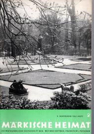 Märkische Heimat. Heimatkundliche Zeitschrift der Bezirke Cottbus, Frankfurt, Potsdam 5.Jg. 1961, Heft 2 Märkische Heimat. Heimatkundliche Zeitschrift der Bezirke Cottbus, Frankfurt, Potsdam 5.Jg. 1961, Heft 2