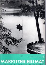 Märkische Heimat. Heimatkundliche Zeitschrift der Bezirke Cottbus, Frankfurt, Potsdam 5.Jg. 1961, Heft 4 Märkische Heimat. Heimatkundliche Zeitschrift der Bezirke Cottbus, Frankfurt, Potsdam 5.Jg. 1961, Heft 4
