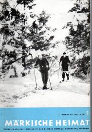 Märkische Heimat. Heimatkundliche Zeitschrift der Bezirke Cottbus, Frankfurt, Potsdam 6.Jg. 1962, Heft 1 Märkische Heimat. Heimatkundliche Zeitschrift der Bezirke Cottbus, Frankfurt, Potsdam 6.Jg. 1962, Heft 1