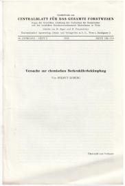 Versuche zur chemischen Borkenkäferbekämpfung 