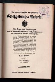 Das gesamte deutsche und preußische Gesetzgebungs-Material. Die Gesetze und Verordnungen sowie die Ausführungs-Anweisungen, Erlasse, Verfügungen etc. der preußischen und deutschen Zentralbehörden. Jg. 1903 Das gesamte deutsche und preußische Gesetzgebungs-Material. Die Gesetze und Verordnungen sowie die Ausführungs-Anweisungen, Erlasse, Verfügungen etc. der preußischen und deutschen Zentralbehörden. Jg. 1903