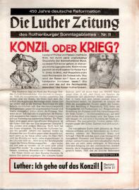 Die Luther Zeitung des Rothenburger Sonntagsblattes - 450 Jahre deutsche Reformation Nr. 11