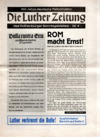 Die Luther Zeitung des Rothenburger Sonntagsblattes - 450 Jahre deutsche Reformation Nr. 4