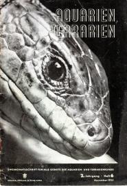 Aquarien und Terrarien. Monatsschrift für alle Gebiete der Aquarien- und Terrarienkunde 2. Jg. Heft 6