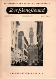 Der Stenofreund : Zeitschrift für Deutsche Stenografie 8. Jhg. Heft Nr. 10, Okt. 1957