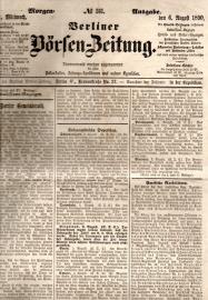 Berliner Börsen-Zeitung Nr. 361, Morgen-Ausgabe vom 6. August 1890