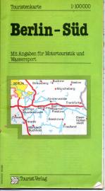 Touristenkarte Berlin Süd, Mit Angaben für Motortouristik und Wassersport Maßstab 1 : 100000