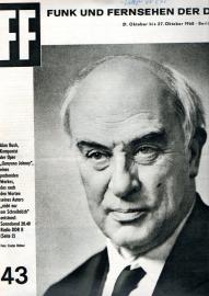 FF - Funk und Fernsehen der DDR. Ausgabe 43, (4. Oktoberheft) , 1968 FF - Funk und Fernsehen der DDR. Ausgabe 43, (4. Oktoberheft) , 1968