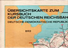 Übersichtskarte zum Kursbuch der Deutschen Reichsbahn. Deutsche Demokratische Republik 