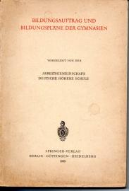 Bildungsauftrag und Bildungspläne der Gymnasien