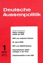 Deutsche Aussenpolitik . 24. Jhg. 1979 , Heft 1 Deutsche Aussenpolitik . 24. Jhg. 1979 , Heft 1