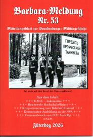 Barbara-Meldung Nr. 53: Mitteilungsblatt zur brandenburger Militärgeschichte