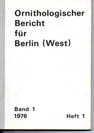 Ornithologischer Bericht für Berlin (West) - Band 1 - 1976 - Heft 1