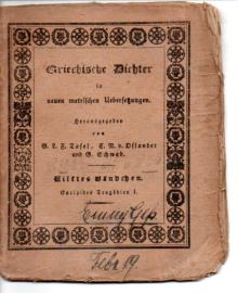 Griechische Dichter in neuen metrischen Uebersetzungen.Eilftes Bändchen: Euripides' Tragödien I