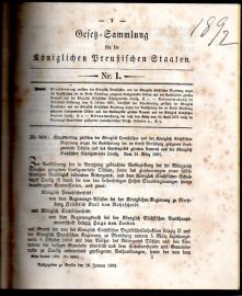 Gesetz-Sammlung für die Königlichen Preußischen Staaten 1892 Gesetz-Sammlung für die Königlichen Preußischen Staaten 1892