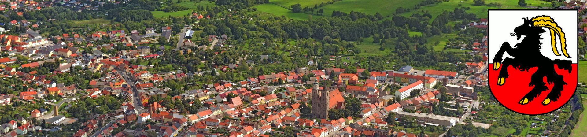 Luftaufnahme der Stadt Jüterbog.